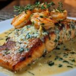 Creamy Garlic Shrimp Salmon