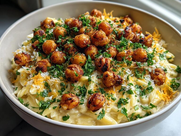 Creamy Lemon Ricotta Orzo