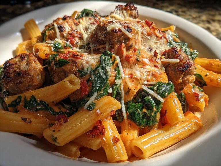 Creamy Tomato Sausage Penne