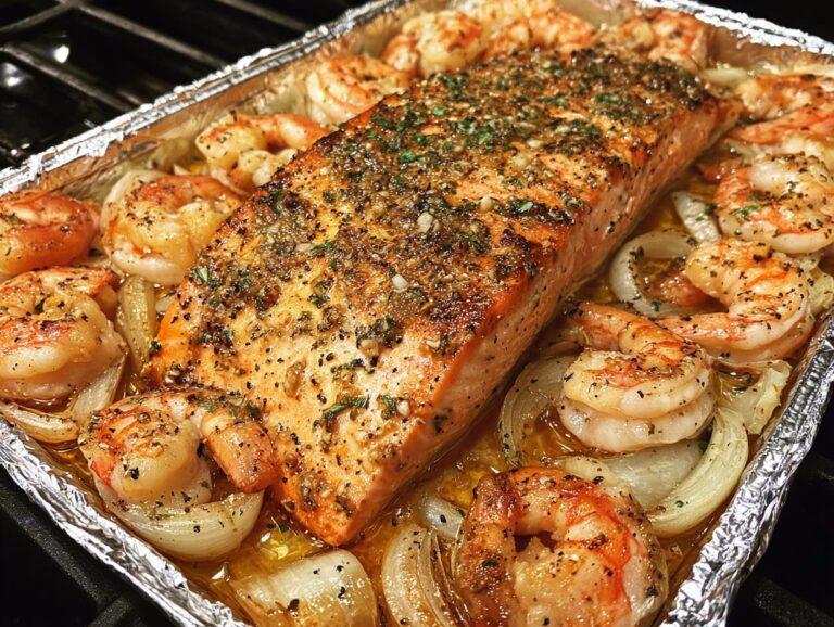 Garlic Butter Shrimp Salmon
