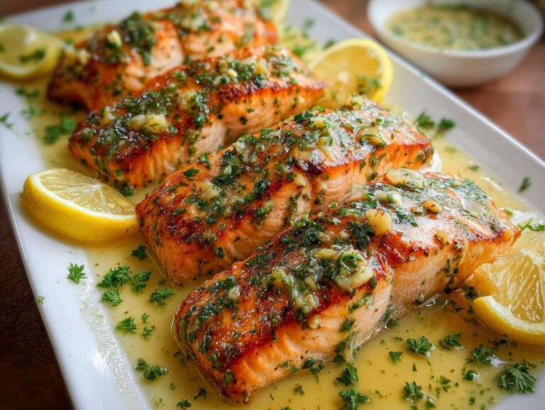 Garlic Lemon Butter Salmon