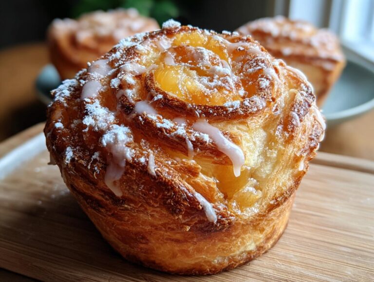 Peach Pie Cruffins