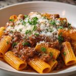 35-Minute Rigatoni with Meat Sauce - Creamy Comfort Perfection 3 Rigatoni with Meat Sauce