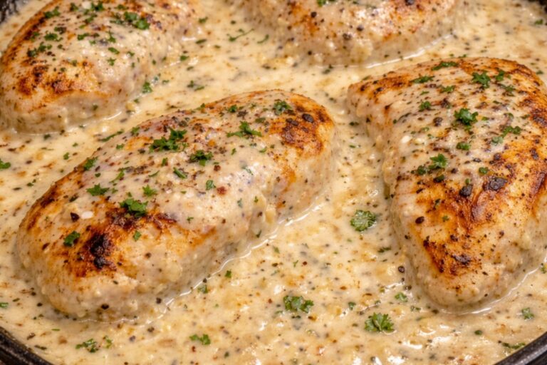 CREAMY GARLIC CHICKEN (3 INGREDIENTS)