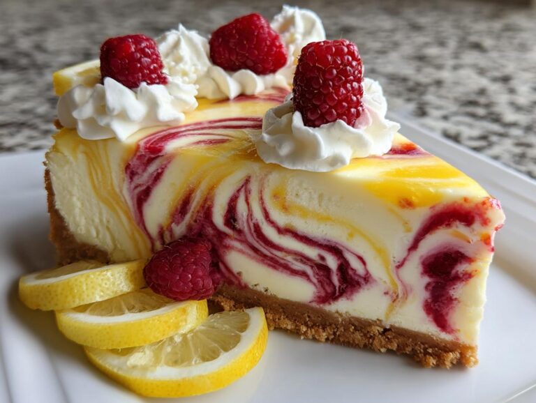 Lemon Raspberry Cheesecake