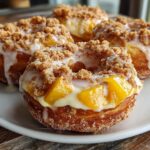 12 Irresistible Peach Cobbler Donuts That Taste Like Summer 3 Peach Cobbler Donuts