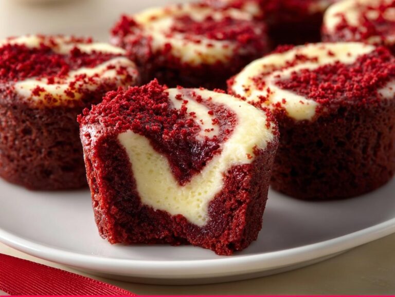 Red Velvet Brownie Bites
