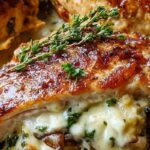 creamy mushroom stuffed chicken