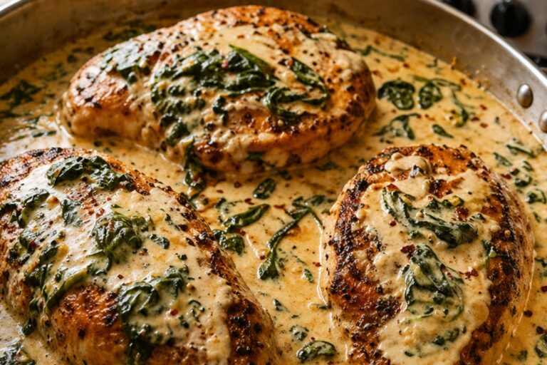 creamy spinach garlic chicken