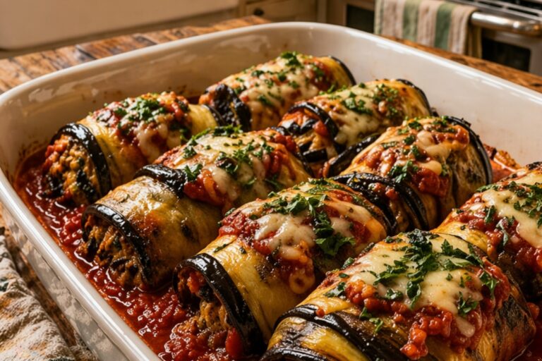 eggplant rollatini bake