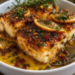 lemon herb cod in garlic butter