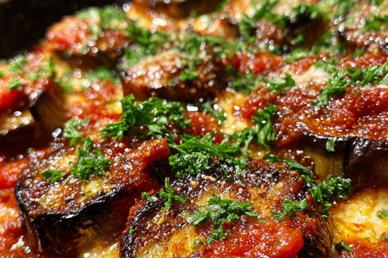 baked eggplant parmesan
