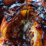 caramelized stuffed onion bombs