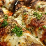 cheesy eggplant beef roll-ups