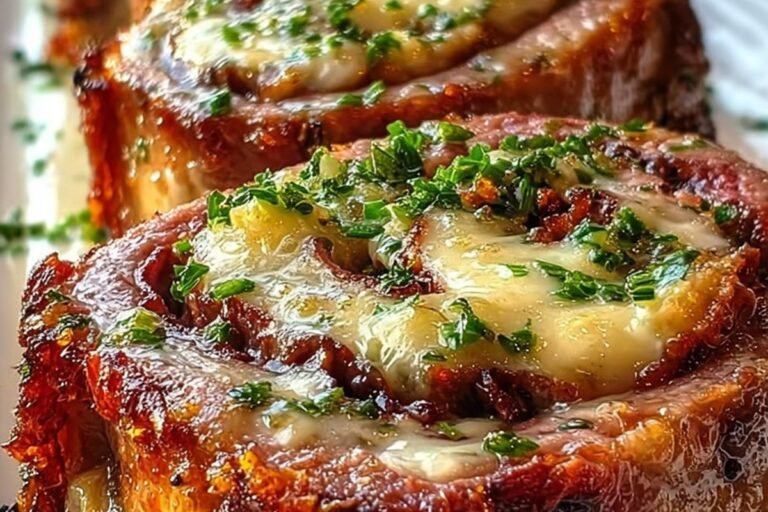 cheesy garlic stuffed steak rolls