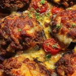 cheesy stuffed eggplant boats
