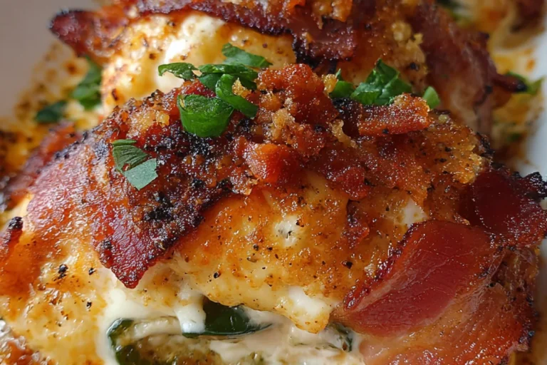 creamy bacon jalapeño stuffed chicken