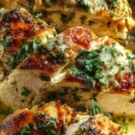 creamy garlic herb roasted chicken