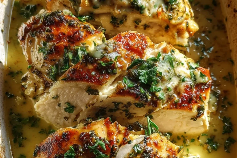 creamy garlic herb roasted chicken