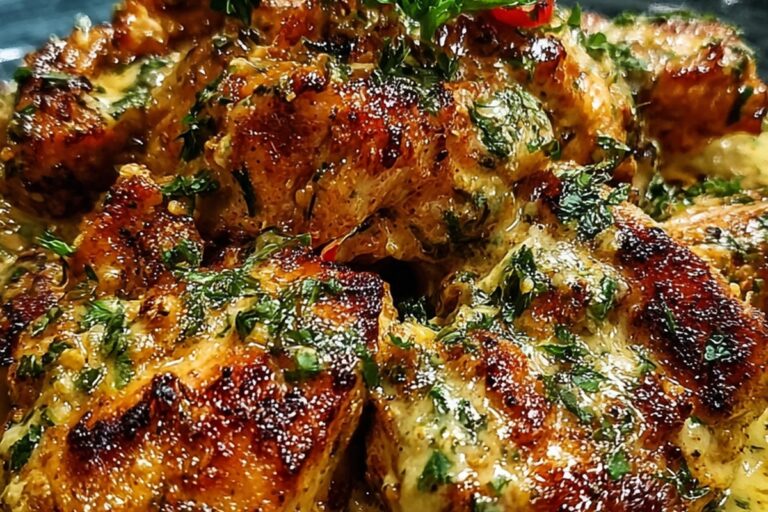 creamy herb chicken bites