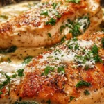 creamy spinach stuffed chicken breasts