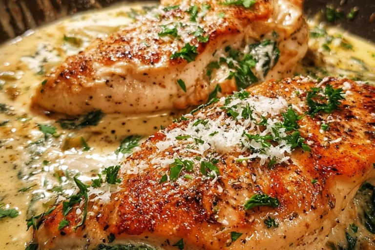 creamy spinach stuffed chicken breasts