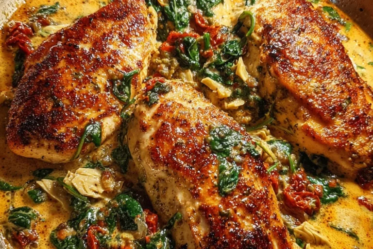 creamy tuscan chicken skillet