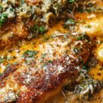 creamy tuscan chicken with potatoes