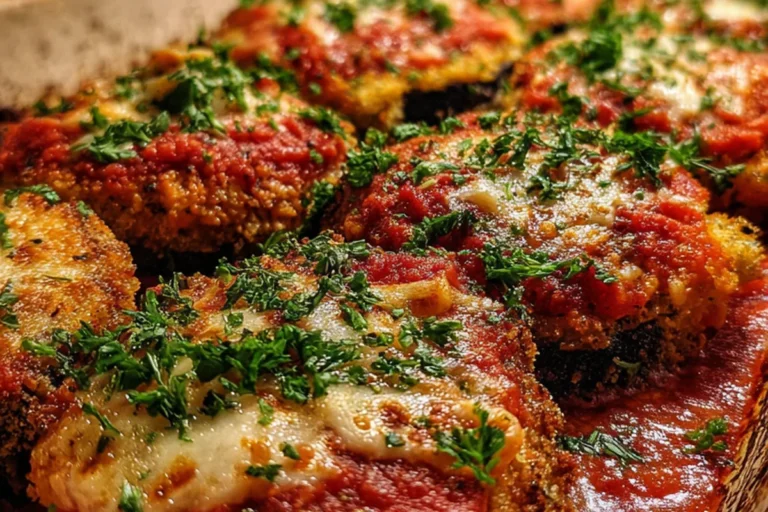crispy baked eggplant parmesan