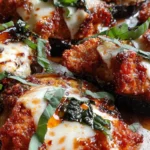 crispy eggplant parmesan rounds