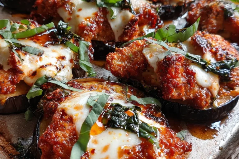crispy eggplant parmesan rounds