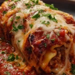 loaded cheesy lasagna roll-ups