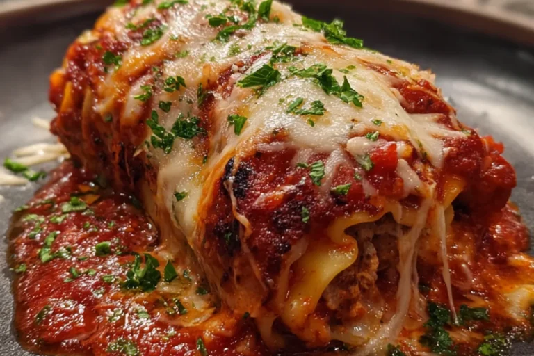 loaded cheesy lasagna roll-ups