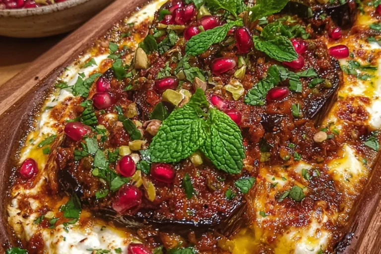 middle eastern cheesy baked eggplant casserole