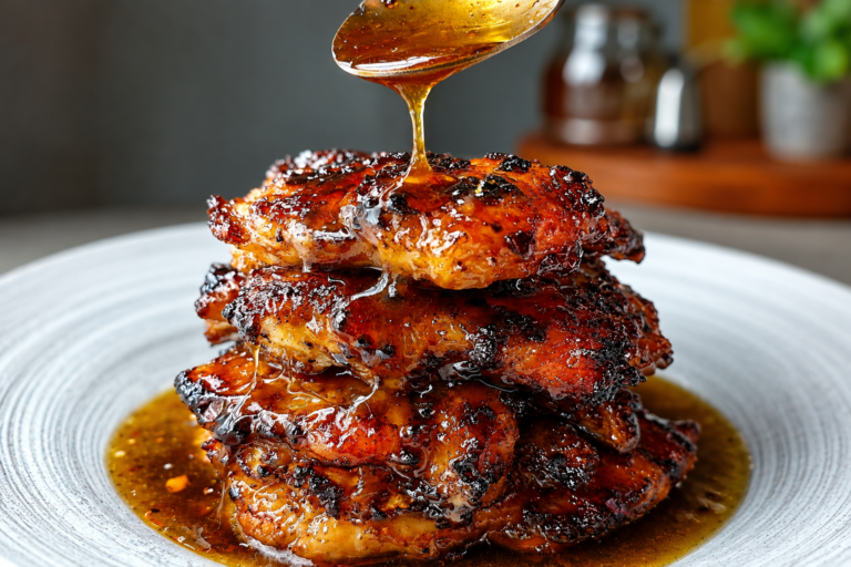 sticky honey garlic chicken