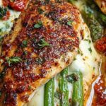 stuffed chicken with asparagus and cheese