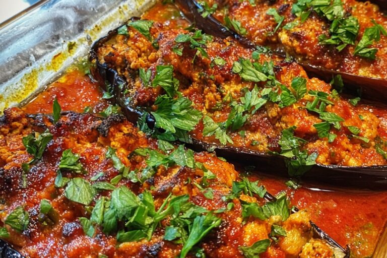 stuffed eggplant boats