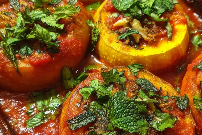 stuffed round zucchini