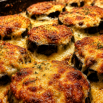 baked eggplant parmesan stacks