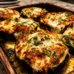 cheesy baked eggplant rounds