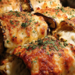eggplant chicken parmesan rolls