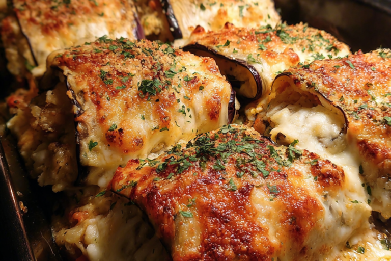 eggplant chicken parmesan rolls