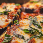 loaded italian stuffed eggplant boats