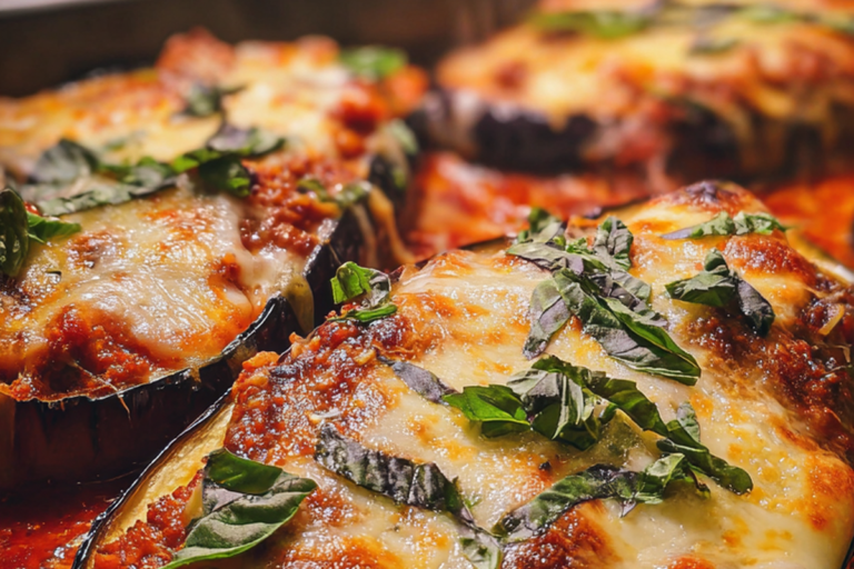 loaded italian stuffed eggplant boats