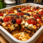 mediterranean eggplant beef casserole