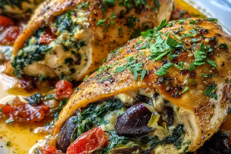 mediterranean stuffed chicken breasts