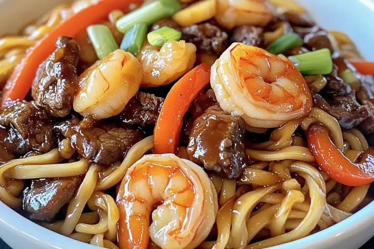 Beef Shrimp Lo Mein