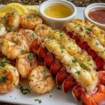 Broiled Lobster Shrimp Platter