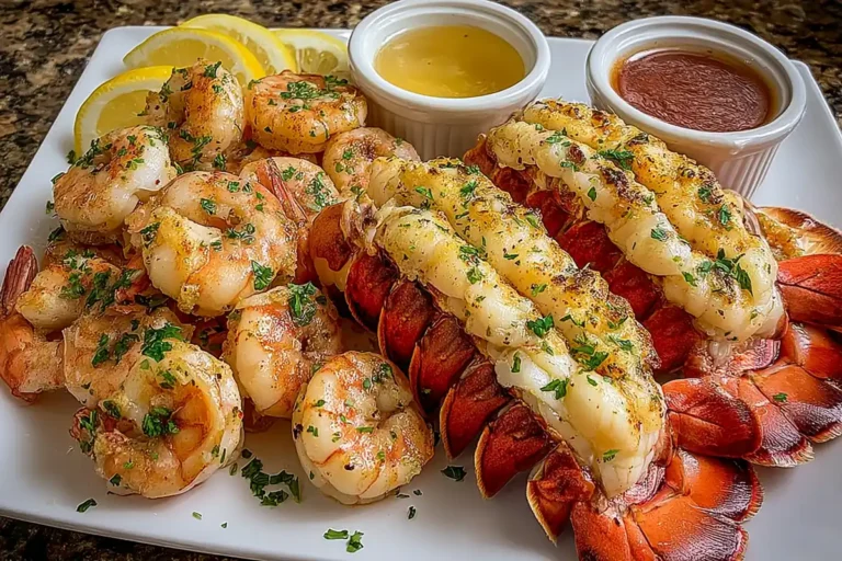 Broiled Lobster Shrimp Platter