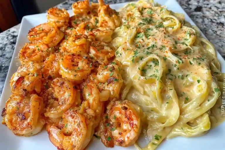 Cowboy Butter Shrimp Linguine